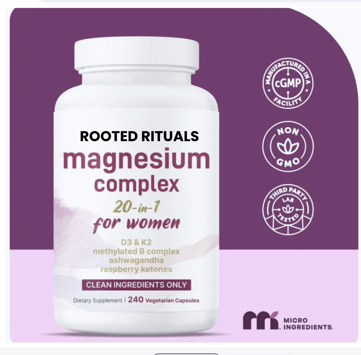 Magnesium Complex for Women | 20-in-1 Formula
